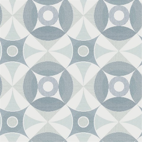 Ellis Teal Geometric Wallpaper