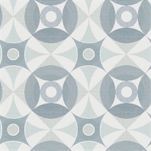 Ellis Teal Geometric Wallpaper