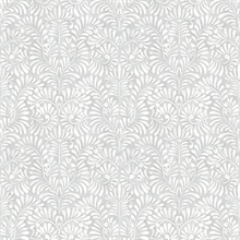 Elma Sterling Fiddlehead Weathered Leaf Trellis Wallpaper