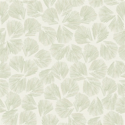 Elora Abstract Leaf Green Wallpaper