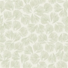 Elora Abstract Leaf Green Wallpaper