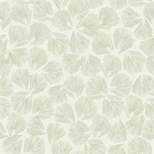 Elora Abstract Leaf Green Wallpaper