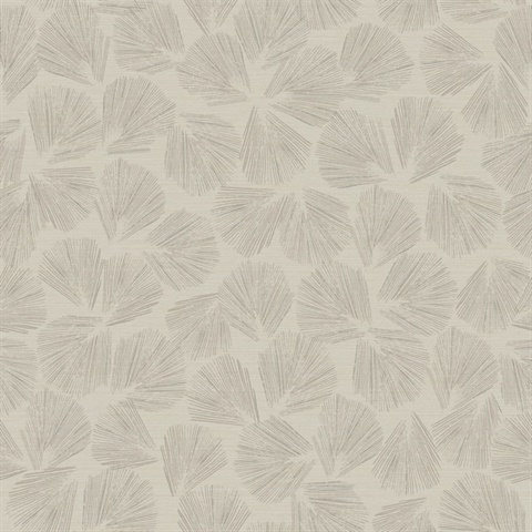 Elora Abstract Leaf Taupe Wallpaper