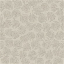 Elora Abstract Leaf Taupe Wallpaper