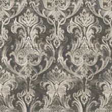 Elsa Black Ornate Damask