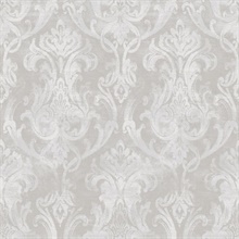 Elsa Blue Ornate Damask