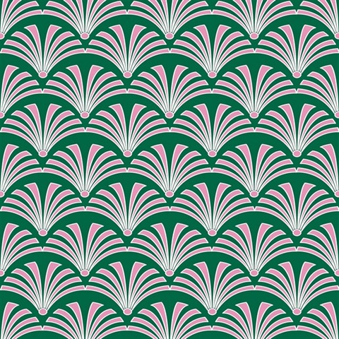 Emerald Deco Traditional Wicked Wallpaper