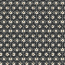 Emma Black Floral Medallion Wallpaper
