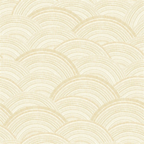 Encircle Yellow Geometric Wallpaper