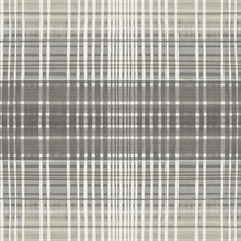 Endless Plaid Grey & Taupe Wallpaper