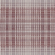 Endless Plaid Red & Grey Wallpaper