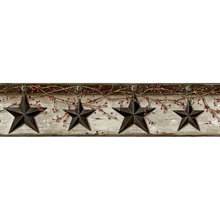 Ennis Black Rustic Barn Star Border