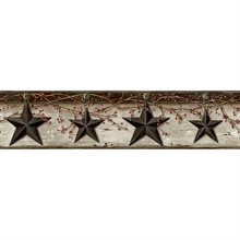 Ennis Black Rustic Barn Star Border