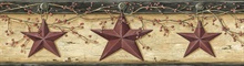 Ennis Wheat Rustic Barn Star Border