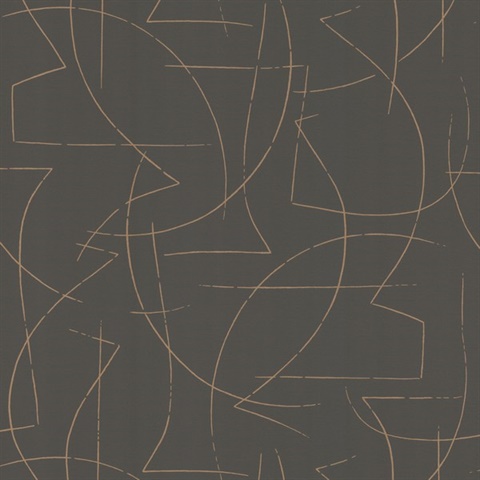 Enzo Pewter Abstract 54" Commercial Grade Wallpaper