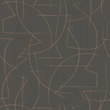 Enzo Pewter Abstract 54" Commercial Grade Wallpaper
