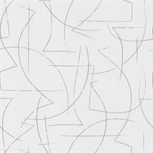 Enzo White Abstract 54" Commercial Grade Wallpaper