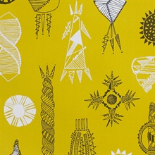 Equinox - Mustard colourway wallpaper
