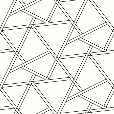 Eridu Bleached Hide Modern Geometric Wallpaper