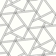 Eridu Bleached Hide Modern Geometric Wallpaper