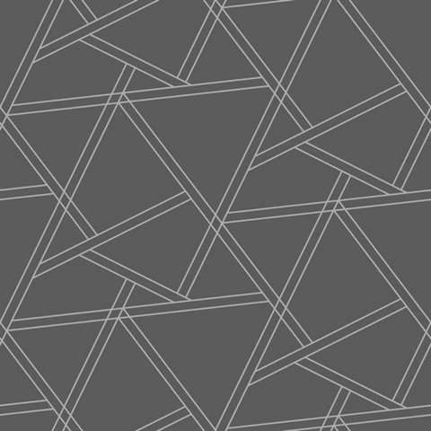 Eridu Dove Grey Modern Geometric Wallpaper
