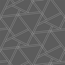 Eridu Dove Grey Modern Geometric Wallpaper