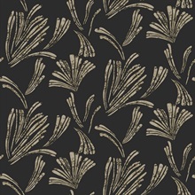 Ermine Black Abstract Modern Wallpaper