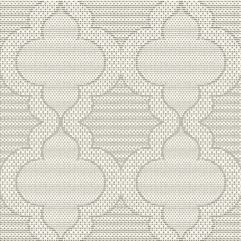 Ernest Charcoal Quilted Quatrefoil Wallpaper