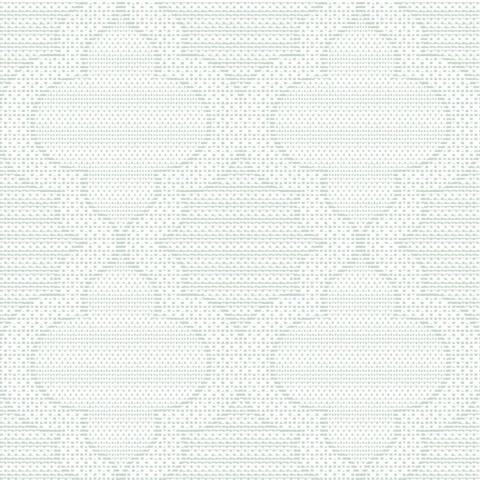 Ernest Turquoise Quilted Quatrefoil Wallpaper