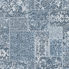 Esma Blue Vintage Carpet Wallpaper