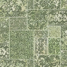 Esma Green Vintage Carpet Wallpaper