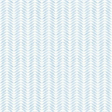 Espalier Sky Blue Chevron Stripe