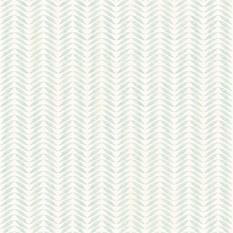 Espalier Teal Chevron Stripe