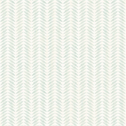 Espalier Teal Chevron Stripe