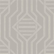 Essex Light Grey Geometric Wallpaper