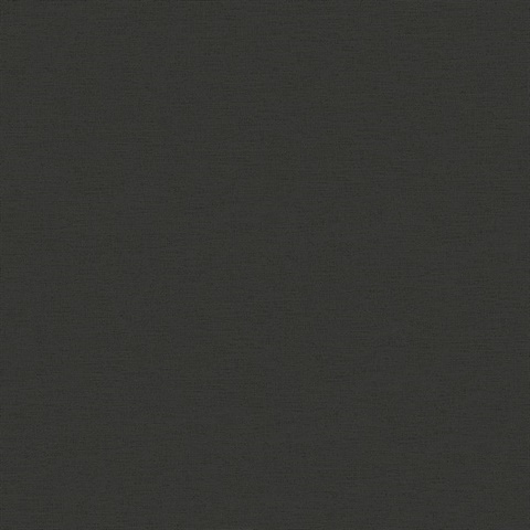 Estefan Black Faux Linen Texture Wallpaper