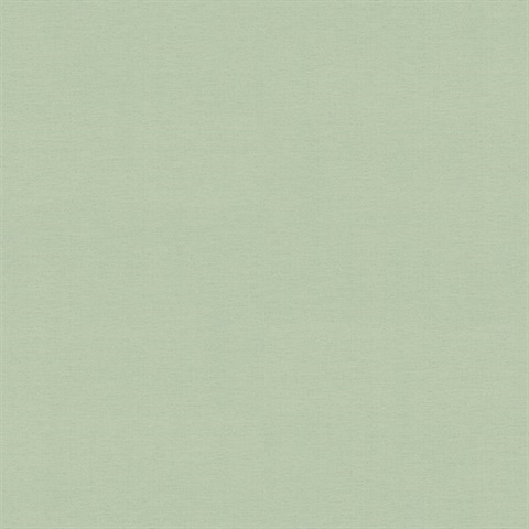 Estefan Green Faux Linen Texture Wallpaper