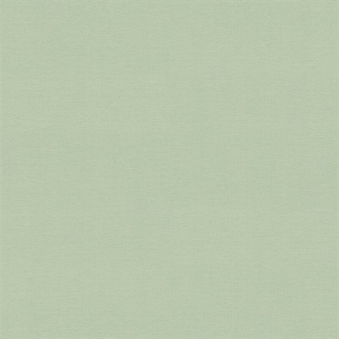 Estefan Green Faux Linen Texture Wallpaper