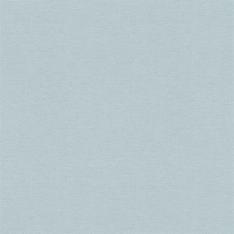 Estefan Light Blue Faux Linen Texture Wallpaper