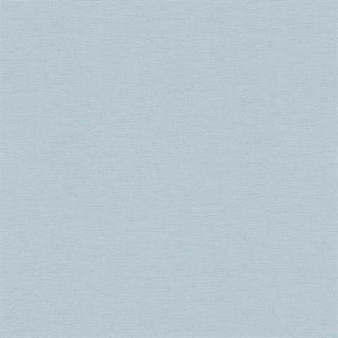 Estefan Light Blue Faux Linen Texture Wallpaper