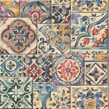 Estrada Multicolor Marrakesh Tiles Wallpaper