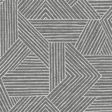 Etched Geometric Pewter Peel and Stick Wallpaper