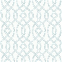 Ethereal Sky Blue Trellis