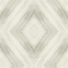 Eucalpytus Ballad Pearlescent Brushstroke Diamond Wallpaper
