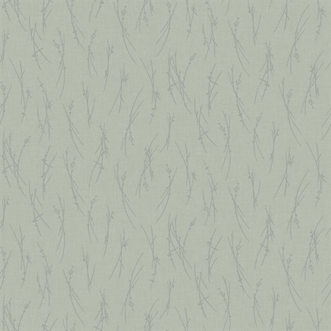 Eucalyptus & Silver Leaf & Sprig Banches Wallpaper