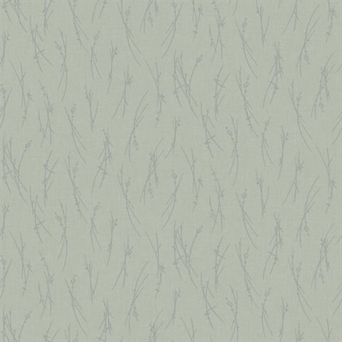 Eucalyptus & Silver Leaf & Sprig Banches Wallpaper