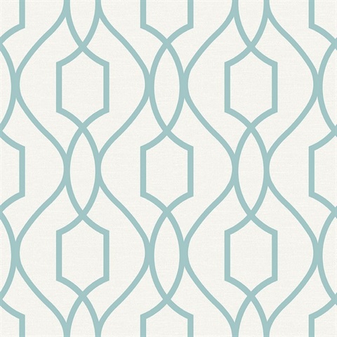 Evelyn Teal Trellis