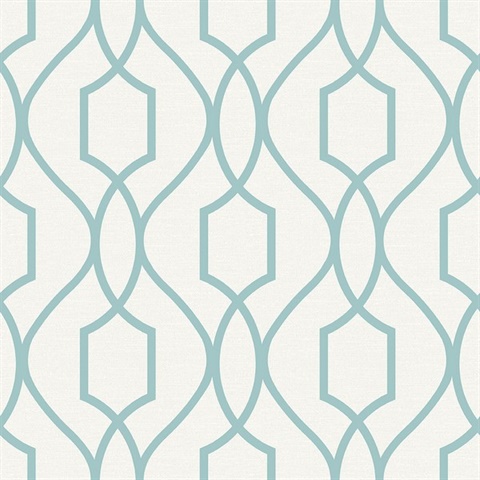 Evelyn Teal Trellis