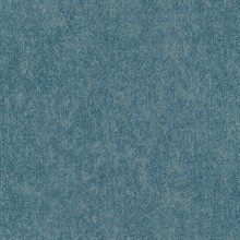 Everett Blue Distressed Leather Texture Wallpaper
