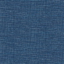 Exhale Dark Blue Faux Grasscloth Wallpaper